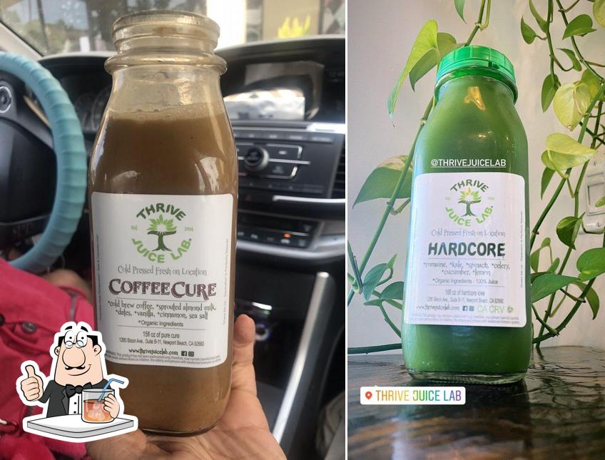 Thrive Juice Lab in Newport Beach Restaurant menu and reviews