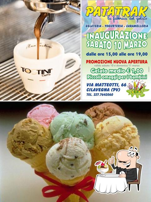 Gelateria Patatrak serve un'ampia varietà di dessert