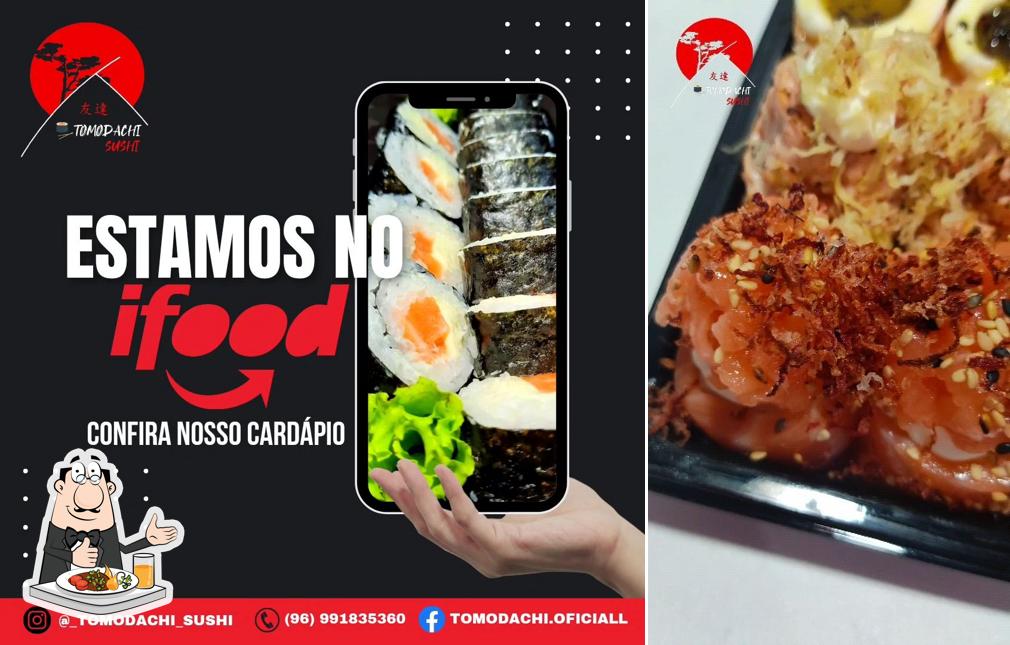 Comida em Tomodachi sushi