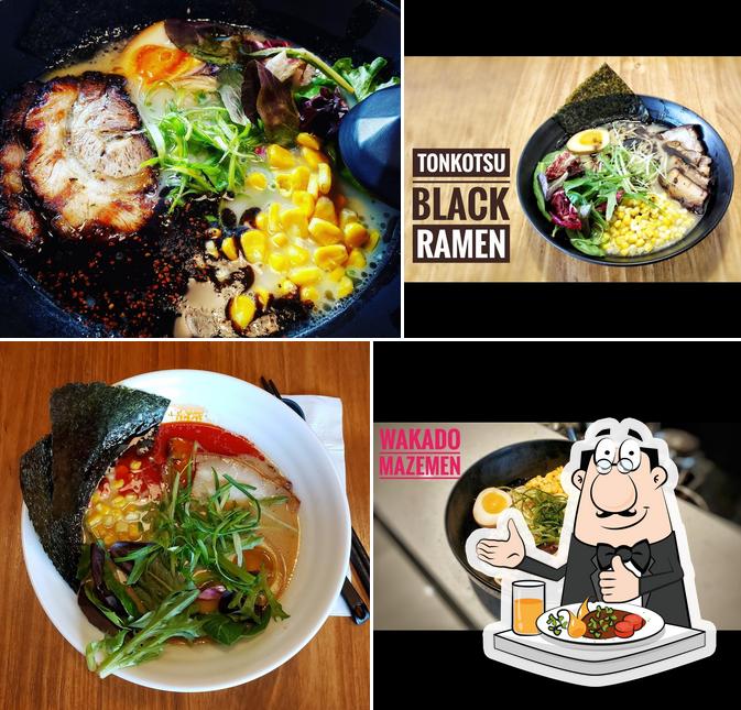 Comida en Wakado Ramen