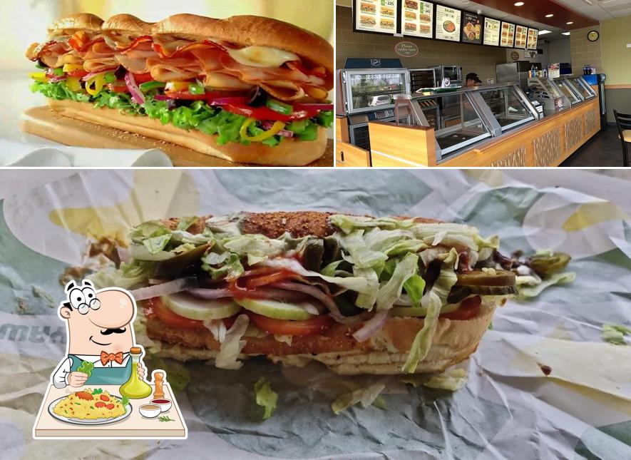 The picture of Subway’s food and interior