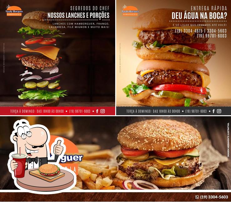 Consiga um hambúrguer no Tasty Burguer Hamburgueria