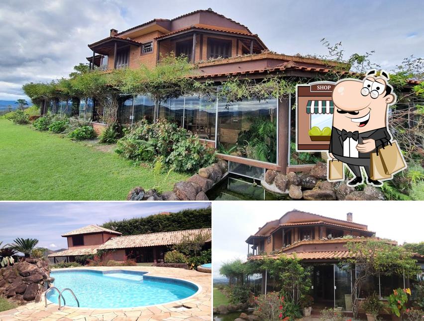 a parte exterior é uma característica importante do Pousada Estalagem Shambala