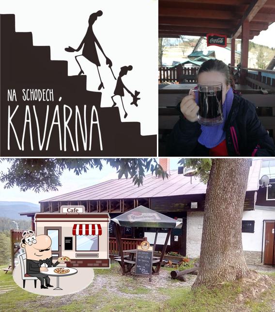 Check out how Kavárna Na Schodech looks outside