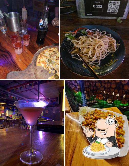 Spaghetti carbonara at Club Rogue Kondapur