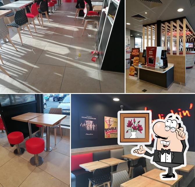 L'intérieur de KFC Montesson