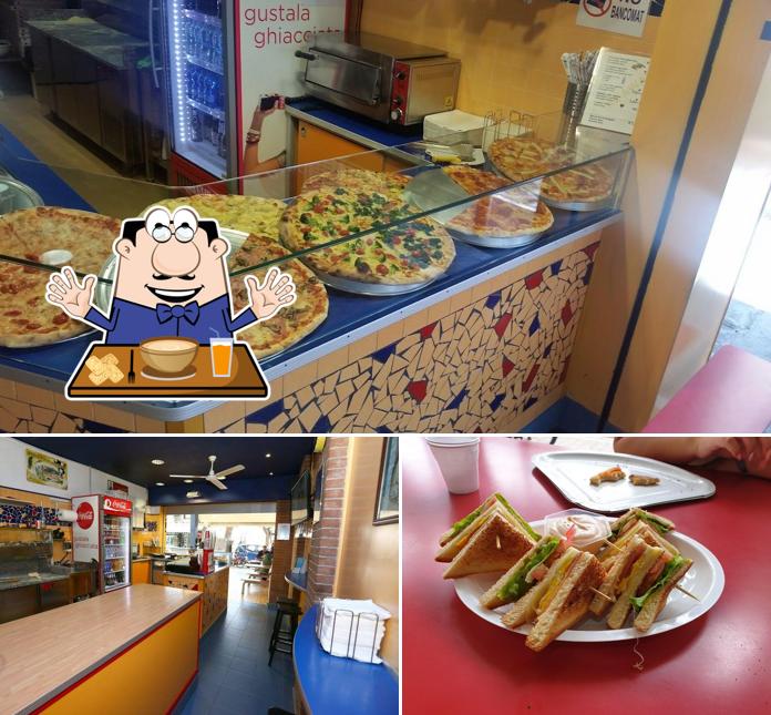 Tra le varie cose da Take Away - Pizzeria Paninoteca si possono trovare la cibo e interni