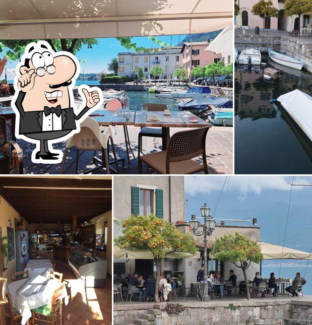 Gli interni di Bar Osteria al Porto di Villa