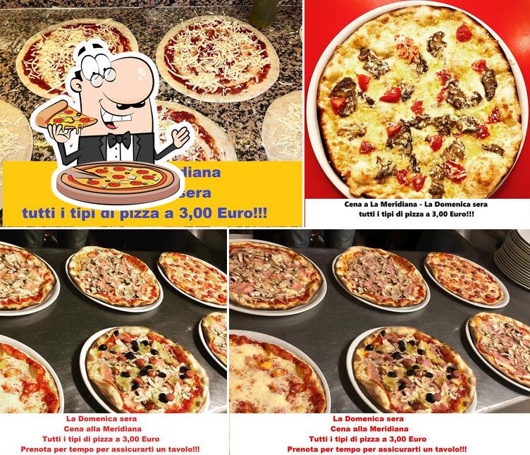 Elige una pizza en Ristorante Pizzeria La Meridiana