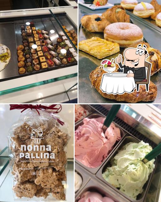 Nonna Pallina Pasticceria Gelateria Artigianale serve un'ampia gamma di dessert