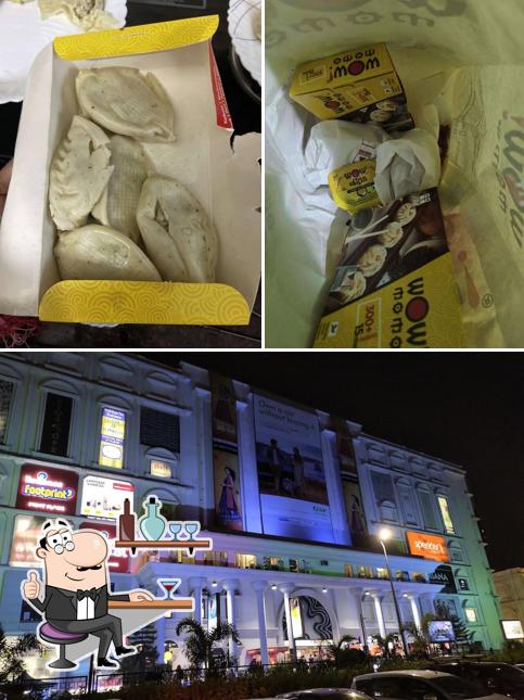The image of interior and exterior at Wow! Momo