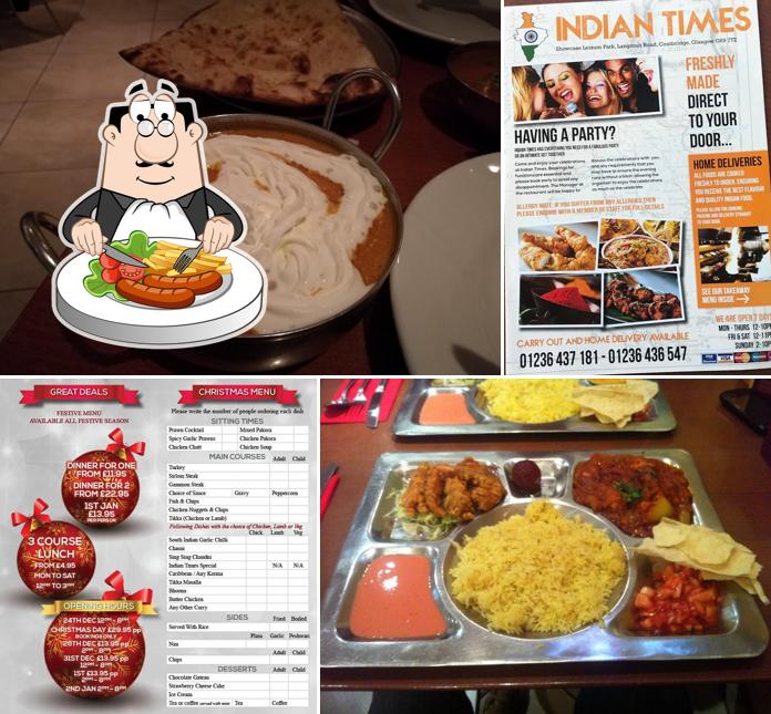 Food at Indian Times restaurant