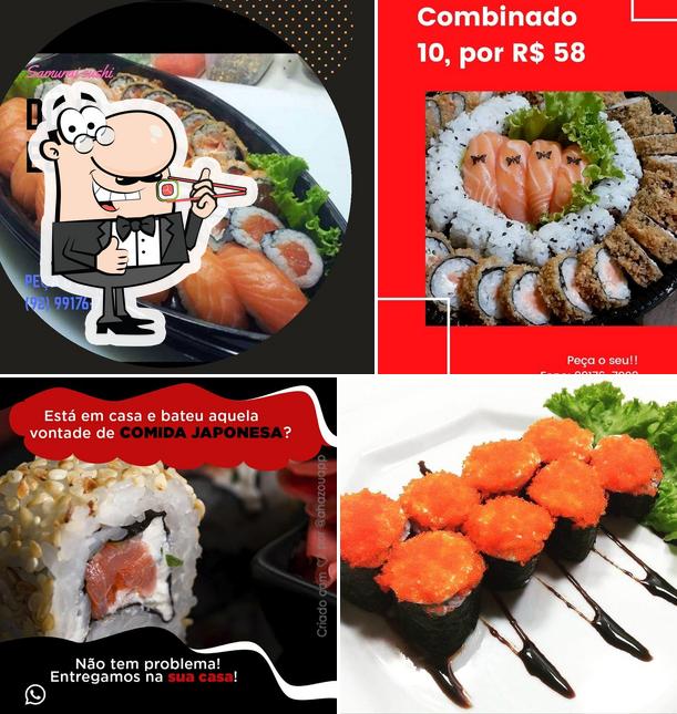 Experimente diferentes opções de sushi