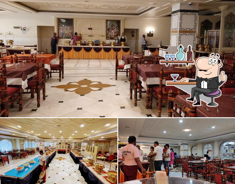 The interior of Govinda's Restaurant