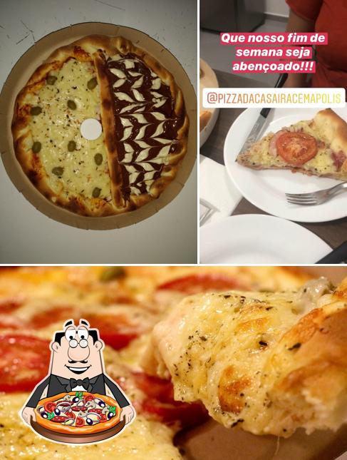 Escolha pizza no Pizza da Casa Iracemápolis