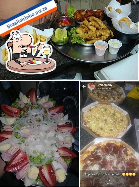 Comida em Pizzaria Brasileirinho