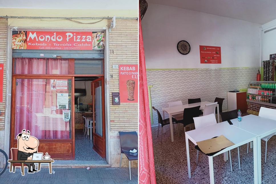 Gli interni di Mondo pizza Sodhi