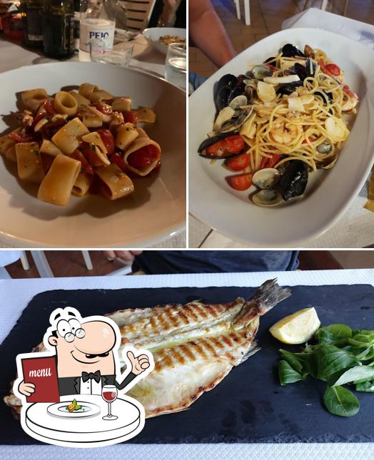 Cibo al Ristorante campeggio spiaggia e mare