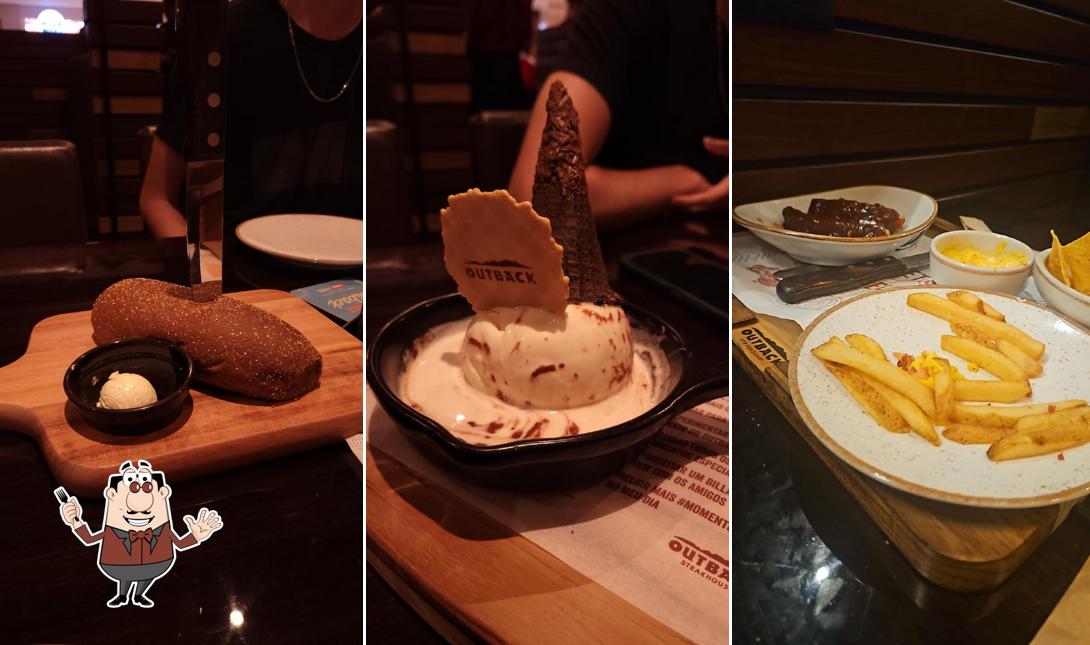 Comida em Restaurante Outback Steakhouse