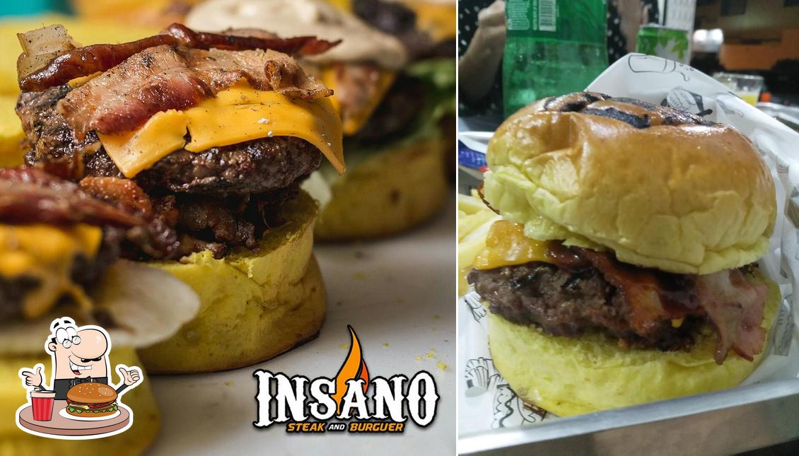 Peça um hambúrguer no Insano Steak and Burguer