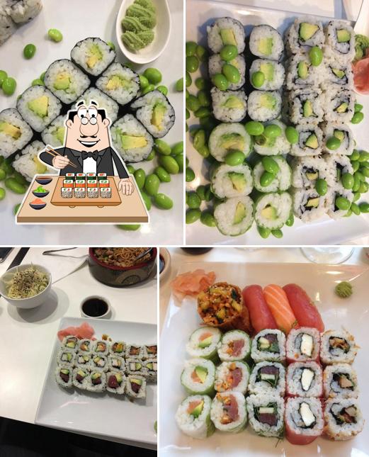 Les sushi sont servis à Eat Sushi Perpignan