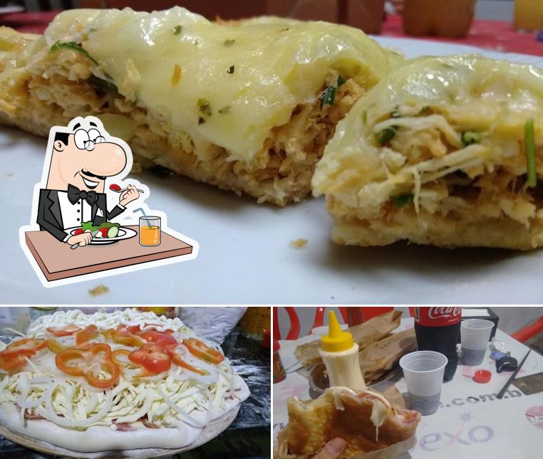 Platos en Lanche Bom e pizzaria