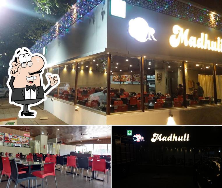 The interior of Madhuli Restaurant