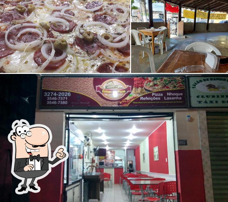 Dê uma olhada a imagem mostrando interior e comida no COLISEU DAS PIZZAS DELIVERY - VILA VALQUEIRE