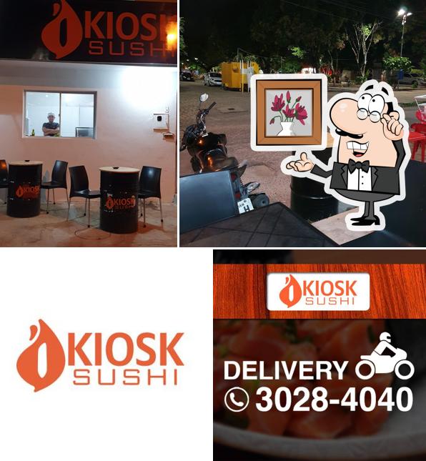 Veja imagens do interior do Kiosk Sushi