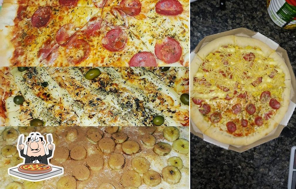 Consiga pizza no Pizzaria e Bolos Fonte do Sabor