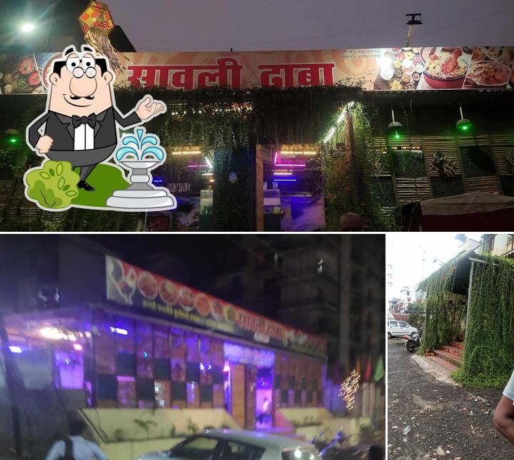 The exterior of Sawali Dhaba