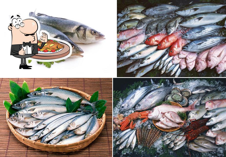 Commandez des plats à base de poisson à Свежая рыба и морепродукты