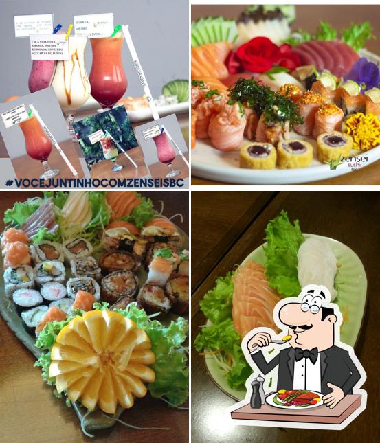 Comida em Zensei Sushi
