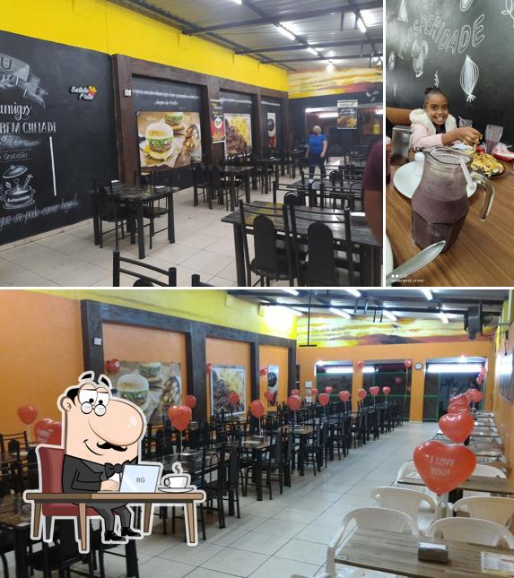 O interior do Sabores da Tribo-pizzaria Piraja