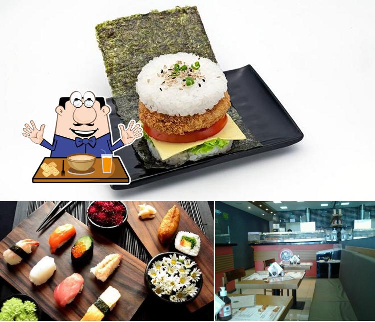 Entre diversos coisas, comida e interior podem ser encontrados no Temakeria Makis Place Butantã
