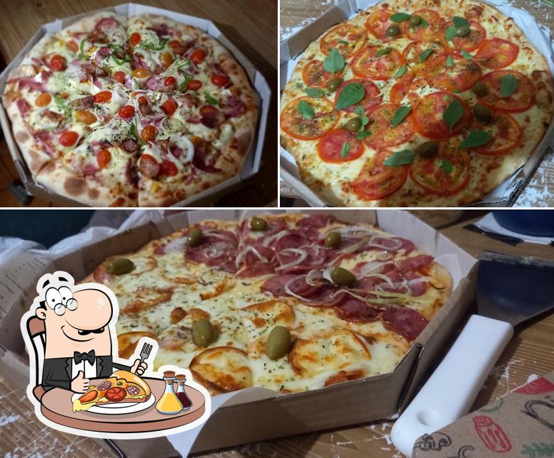 Experimente pizza no Tina pizzaria