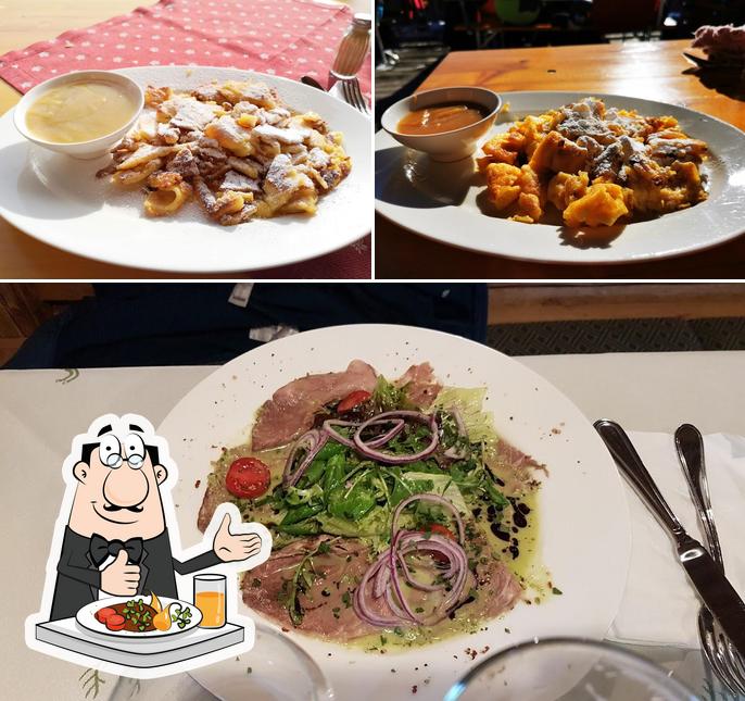 Essen im Winkler Alm - Skihütte-Restaurant - Saalbach Hinterglemm
