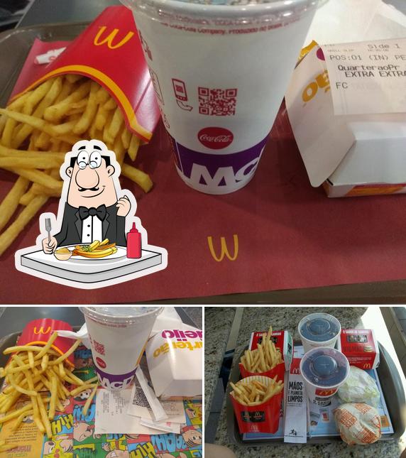 Peça batatas fritas no McDonald's