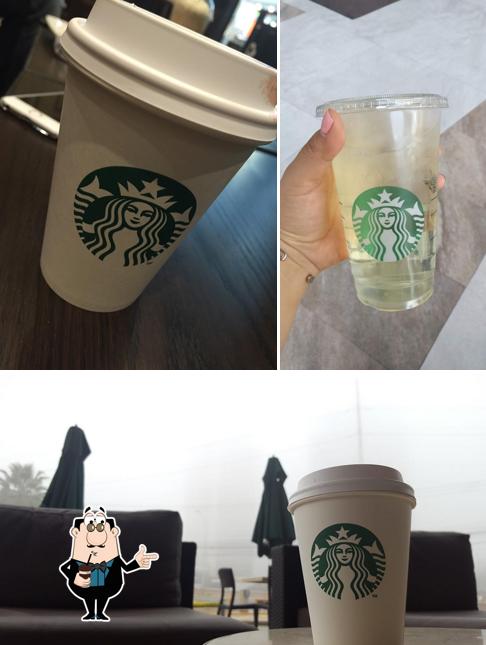 Enjoy a beverage at Starbucks Metropolitan Center