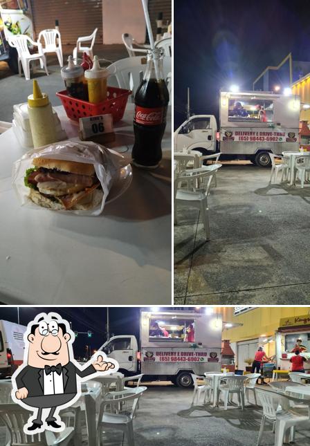 O interior do King's Lanches