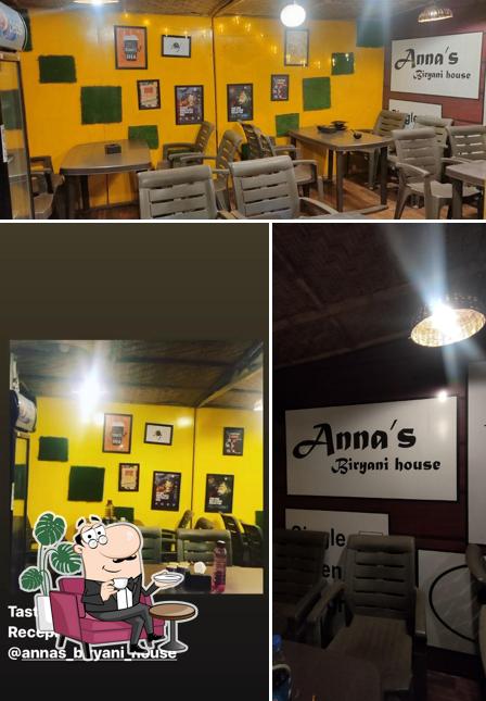 The interior of Anna's family Restaurant