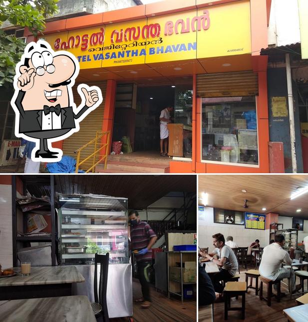 The interior of Vasantha Bhavan Tea Stall