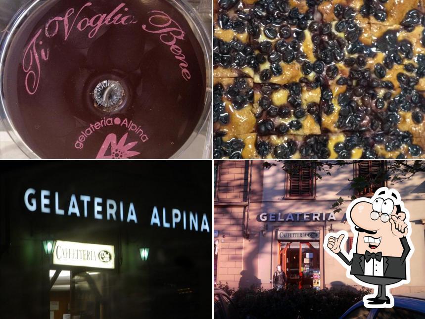 La immagine della interni e cibo di Gelateria Alpina Firenze