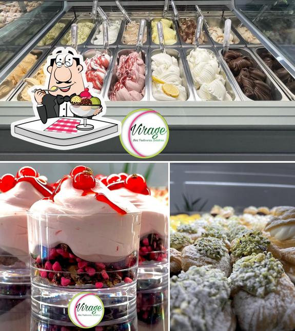 Virage Bar Pasticceria Gelateria propone un'ampia gamma di dolci