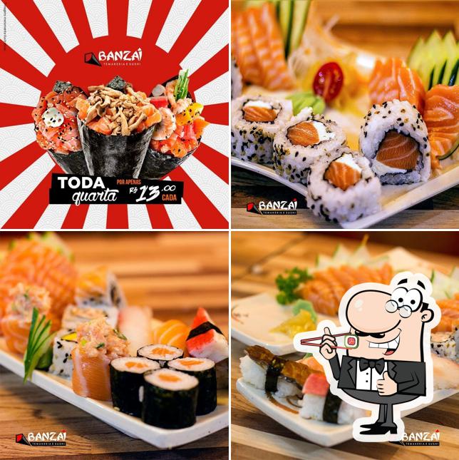 Escolha diferentes opções de sushi