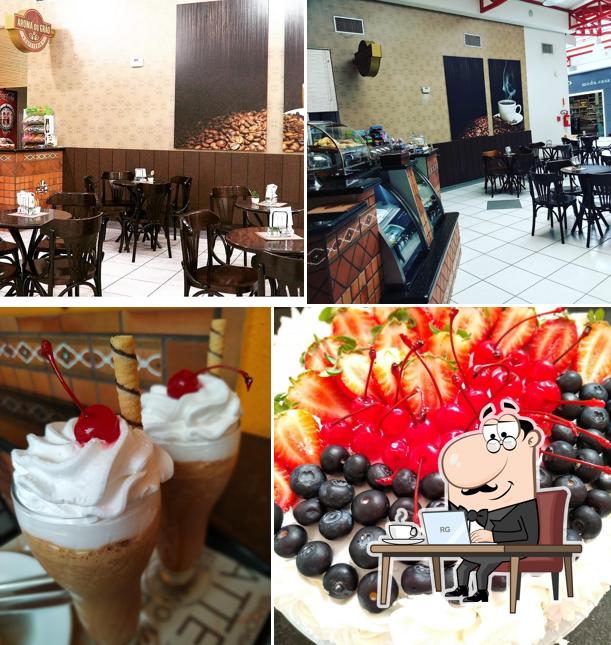 O interior do Cafeteria Del Grano (Videira Shopping)