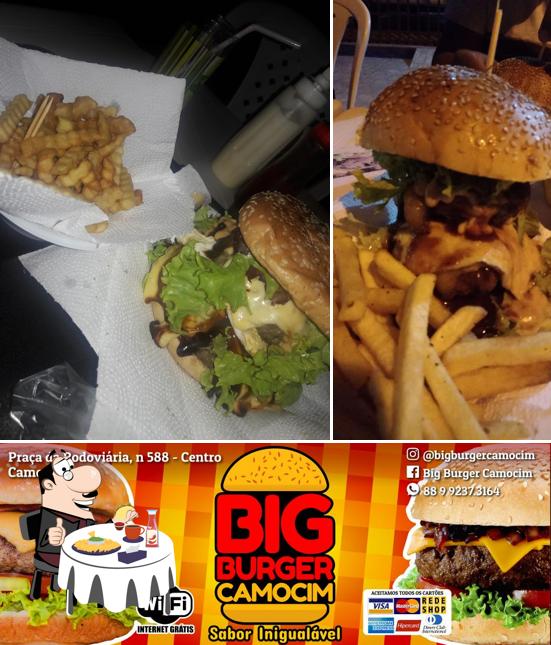 Experimente um hambúrguer no Big Burger Camocim