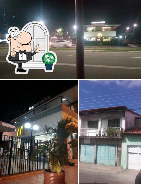 O exterior do McDonald's