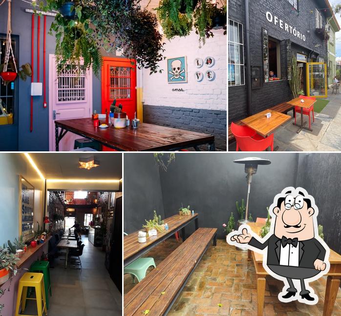 Veja imagens do interior do Ofertório Gastrobar