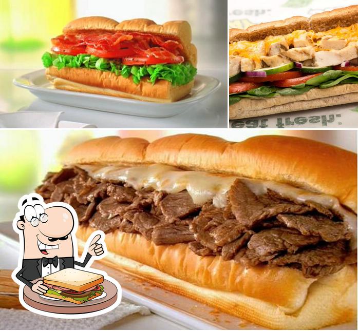 Pick a sandwich at Subway